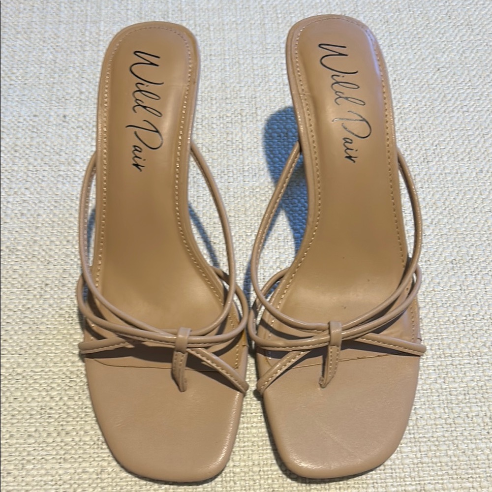 Wild Pair nude Strappy heeled Sandals